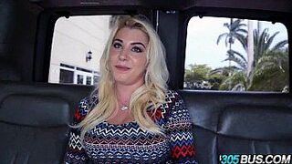Sexy blonde fucked on the 305bus 2.4 porn video