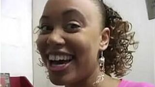 Sexy Ebony Deepthroats Gloryhole Dick 1 porn video
