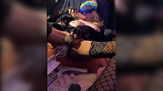Sexy CD likes toys porn video